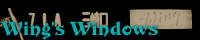 【Wing's Windows(ウィングの車窓)】
